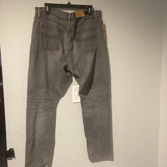 POLO RALPH LAUREN GREY HIGH WAIST SLIM
STRAIGHT CROP JEANS Size 32 NWT - Picture 11 of 15